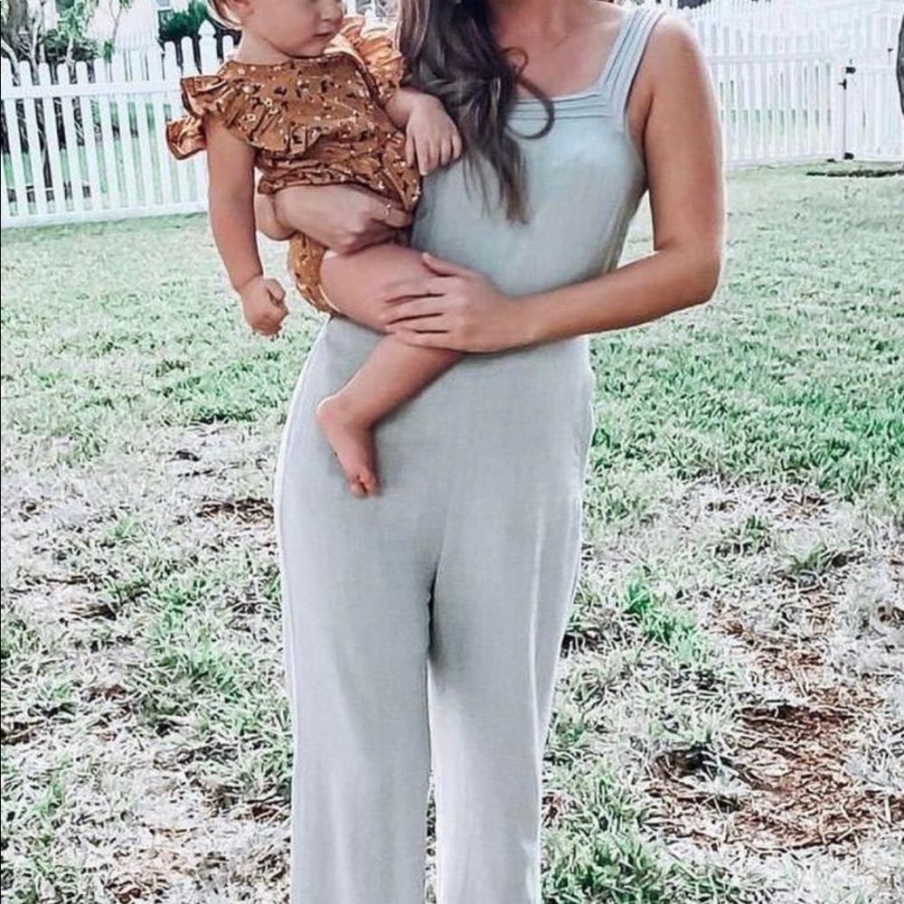 Green jumpsuit